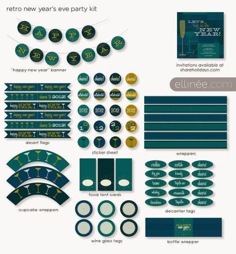 DIY...... IMPRIMIBLES PARA LA FIESTA DE FIN DE AÑO
