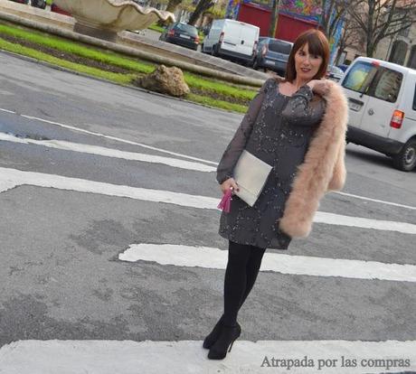 LOOK DE FIESTA: GRIS Y ROSA