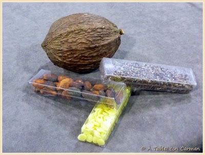 Chocolatinas de Chocolate Negro y Granada  ... y de no Chocolate Blanco