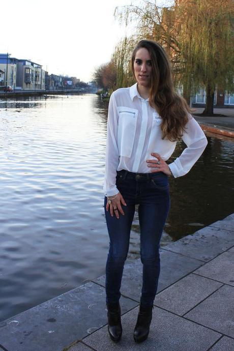 Fur vest, white shirt and bangle with quote Image Hosted by ImageShack.us