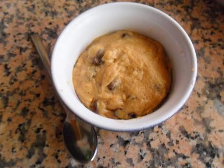 Chocolate chip cookie in a cup
