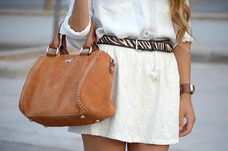Total white look!