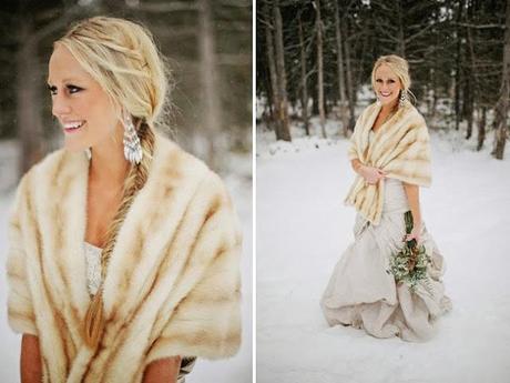 UNA ROMANTICA BODA....... EN LA NIEVE
