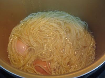 Espaguetis al ajillo olla GM