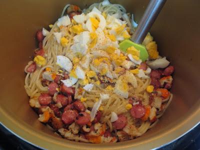 Espaguetis al ajillo olla GM