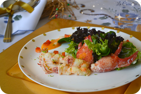 Bogavante con gazpacho de melon y lima