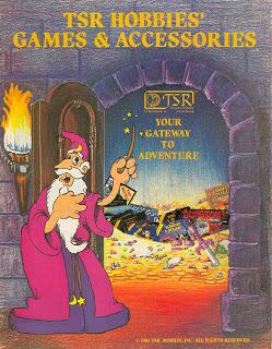Un catalogo de TSR de 1981:Gateway to Adventure