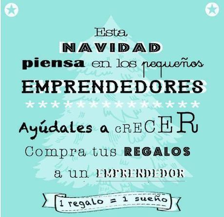 La cita: Estas Navidades, compra a los emprendedores Cartel de apoyo a los emprendedores locales