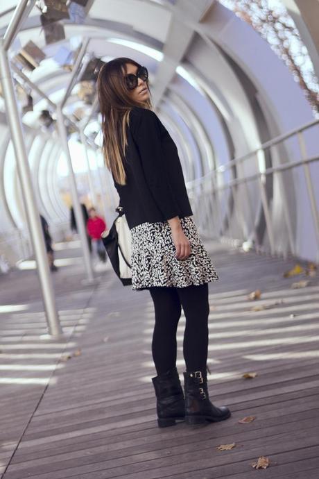 street style barbara crespo friends leopard print skirt peplum hem fashion blogger outfit