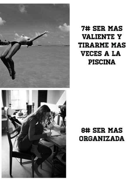 Mis 10 propositos para el año nuevo.