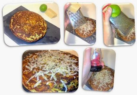 Tortilla de cebolla y jengibre al aroma de lima