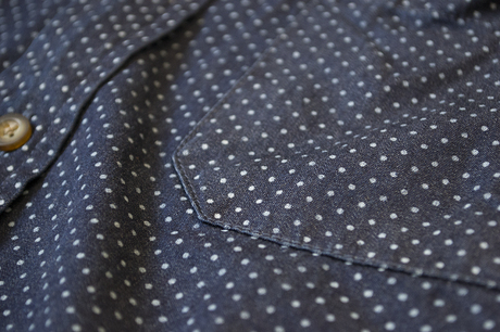 Review camisa Old Ridel en chambray con topos.