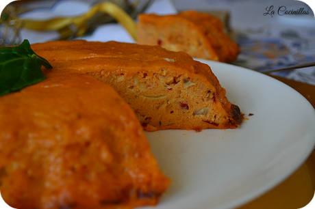 Pastel de lubina y gambas gratinado