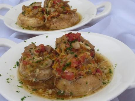 Champiñones rellenos al vapor olla GM