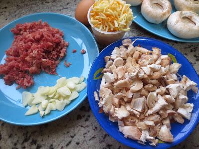 Champiñones rellenos al vapor olla GM