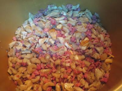 Champiñones rellenos al vapor olla GM