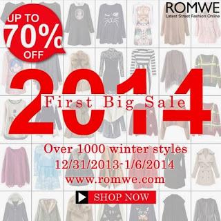 Frist Big Sale for 2014 Romwe