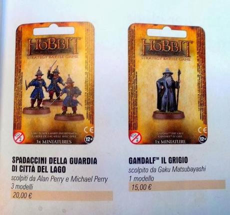 Filtración que confirma las figuras de El Hobbit para Enero(Con sabor italiano y japones)