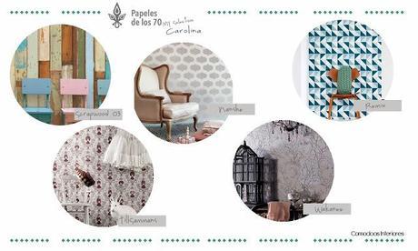 Como vestir las paredes. Papeles de los 70