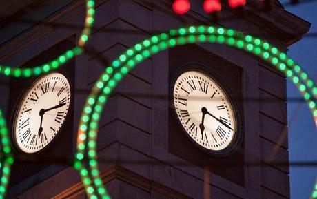 el reloj de la Puerta del Sol