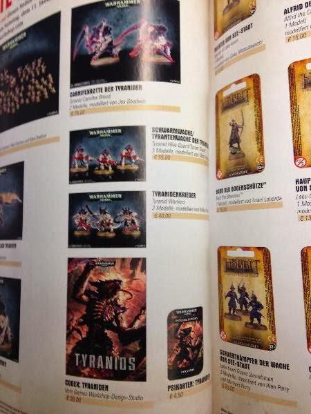 Precios en euros de los Tiranidos desde Alemania(Dakka Dakka)