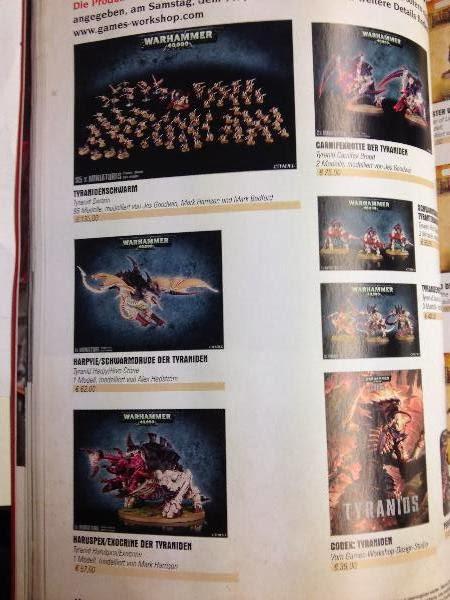 Precios en euros de los Tiranidos desde Alemania(Dakka Dakka)