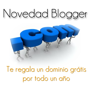 Novedad Blogger te regala un dominio .com gratis por todo un año