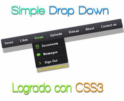 Simple Drop Down con CSS3