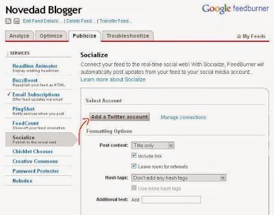 Add a Twitter account