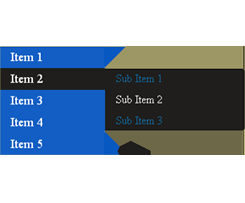 Menú Vertical con subpestañas