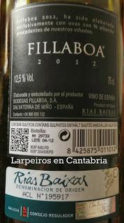 Vino Blanco Fillaboa 2012: ¿Que le pasó a la Guia de Vinos Gourmet?