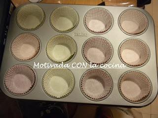 Magdalenas de naranja y chocolate blanco