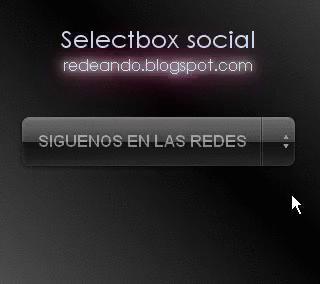 Selectbox social para el blog
