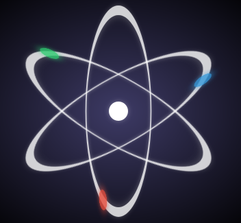 Atomo con animacion CSS3