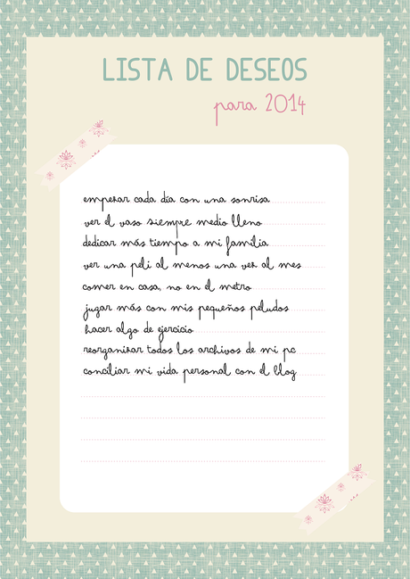 Lista de deseos para el 2014