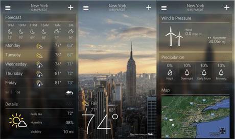 Yahoo Weather para Android