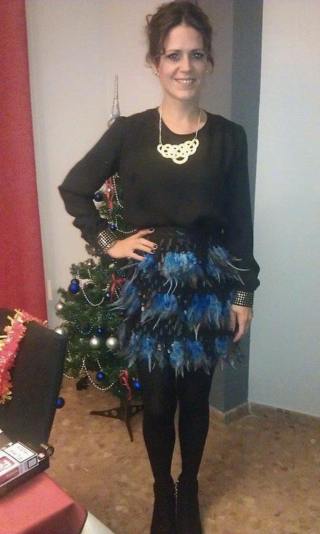 FALDA DISEÑADA Y CONFECCIONADA POR MÍ, LOOK NOCHEVIEJA