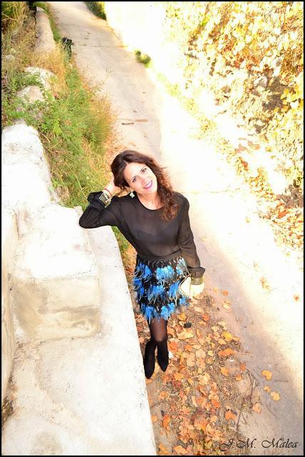 FALDA DISEÑADA Y CONFECCIONADA POR MÍ, LOOK NOCHEVIEJA