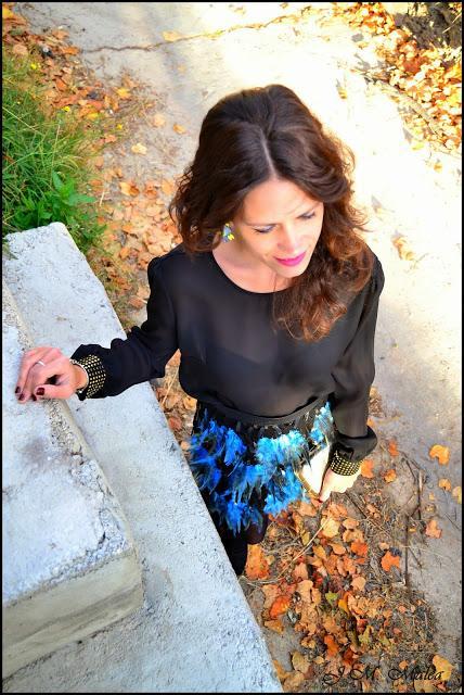 FALDA DISEÑADA Y CONFECCIONADA POR MÍ, LOOK NOCHEVIEJA