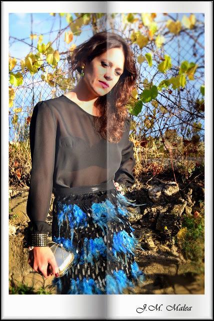 FALDA DISEÑADA Y CONFECCIONADA POR MÍ, LOOK NOCHEVIEJA