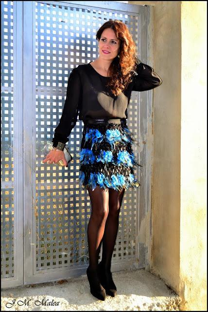FALDA DISEÑADA Y CONFECCIONADA POR MÍ, LOOK NOCHEVIEJA