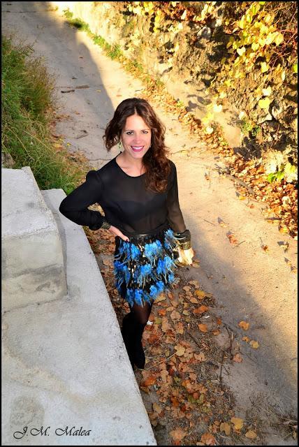 FALDA DISEÑADA Y CONFECCIONADA POR MÍ, LOOK NOCHEVIEJA