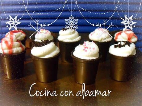 VASITOS DE CHOCOLATE RELLENOS.