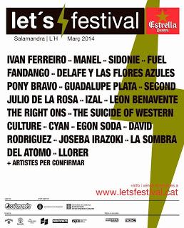 Let's Festival 2014: Sidonie, Fuel Fandango, Second, Izal, Manel, Iván Ferreiro, Julio de la Rosa, The Right Ons...
