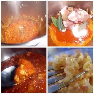 Pasta Mafalda al Chilindrón paso a paso al chilindron