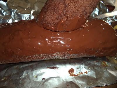 Tronco de Navidad de Chocolate -Bajo en Calorías-