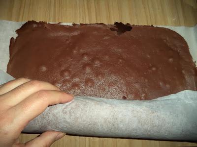 Tronco de Navidad de Chocolate -Bajo en Calorías-