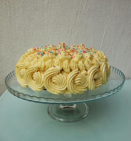 Tarta de Turrón y Chocolate Blanco