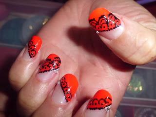 manicura encaje