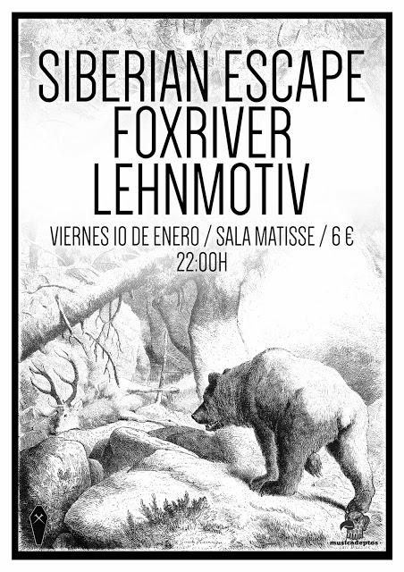 FOXRIVER, LEHNMOTIV Y SIBERIAN ESCAPE PROTAGONIZAN UNA NOCHE DE INDIE ROCK CONTUNDENTE Y ENÉRGICO